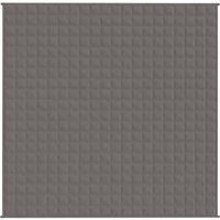 Berkfield Home Weighted Blanket Grey 200x200 cm 9 kg Fabric