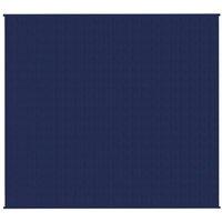 Berkfield Home Weighted Blanket Blue 200x230 cm 9 kg Fabric in Navy