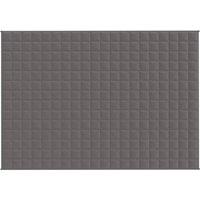 Berkfield Home Weighted Blanket Grey 138x200 cm Single 10 kg Fabric