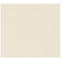 Berkfield Home Weighted Blanket Light Cream 200x220 cm 9 kg Fabric