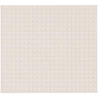 Berkfield Home Weighted Blanket Light Cream 200x225 cm 9 kg Fabric