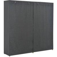 Berkfield Home Wardrobe Grey 200x40x170 cm Fabric | Size: 200 x 40 x 170 cm