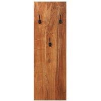 Berkfield Home Wall-mounted Coat Racks 2 pcs 36x3x110 cm Solid Acacia Wood in Brown | Size: 36 x 3 x 110 cm