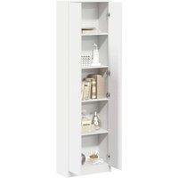 Berkfield Home Wardrobe White 55x25x189 cm Engineered Wood | Size: 55 x 25 x 189 cm