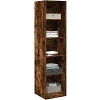 Berkfield Home Wardrobe Old Wood 50x50x200 cm Engineered Wood in Brown | Size: 50 x 50 x 200 cm