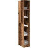 Berkfield Home Wardrobe Old Wood 30x50x200 cm Engineered Wood in Brown | Size: 30 x 50 x 200 cm