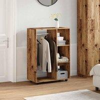 Berkfield Home Wardrobe Old Wood 80x40x110 cm Engineered Wood in Brown | Size: 80 x 40 x 110 cm