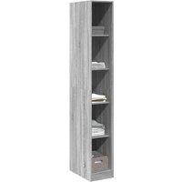 Berkfield Home Wardrobe Grey Sonoma 30x50x200 cm Engineered Wood | Size: 30 x 50 x 200 cm