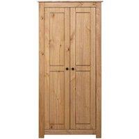 Berkfield Home Wardrobe 80x50x171.5 cm Solid Pine Panama Range in Brown