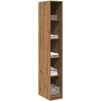 Berkfield Home Wardrobe Artisian Oak 30x50x200 cm Engineered Wood in Brown | Size: 30 x 50 x 200 cm