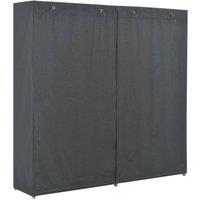 Berkfield Home Wardrobe Grey 173x40x170 cm Fabric | Size: 173 x 40 x 170 cm
