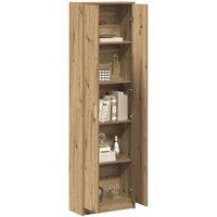 Berkfield Home Wardrobe Artisan Oak 55x25x189 cm Engineered Wood in Brown | Size: 55 x 25 x 189 cm