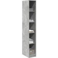 Berkfield Home Wardrobe Concrete Grey 30x50x200 cm Engineered Wood | Size: 30 x 50 x 200 cm