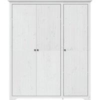 Berkfield Home Wardrobe BODO White 151.5x52x176.5 cm Solid Wood Pine