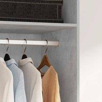Berkfield Home Wardrobe Concrete Grey 50x50x200 cm Engineered Wood | Size: 50 x 50 x 200 cm