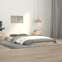 Berkfield Home Bed Frame without Mattress 100x200 cm Solid Wood Pine in Brown