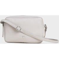 Assots London Women's 'AVON' Soft Nappa Full Grain Real Leather Crossbody Bag in Light Grey