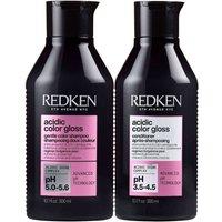 Redken Women's Duo: Acidic Color Gloss Shampoo 300ml & Conditioner 300ml in Clear