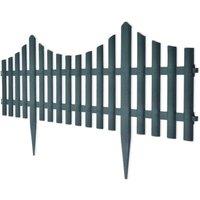 Berkfield Home Decorative 17 pcs Lawn Dividers 10 m Green