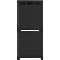 Berkfield Home Modern 4-Cube Display Shelf Black 69x30x72.5 cm Fabric