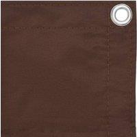 Berkfield Home Modern Balcony Screen Brown 75x300 cm Oxford Fabric