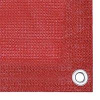 Berkfield Home Fabric Balcony Screen Red 120x500 cm HDPE