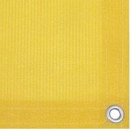Berkfield Home Fabric Balcony Screen Yellow 90x600 cm HDPE
