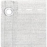 Berkfield Home Fabric Balcony Screen White 120x500 cm HDPE