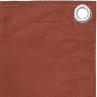 Berkfield Home Modern Balcony Screen Terracotta 75x500 cm Oxford Fabric