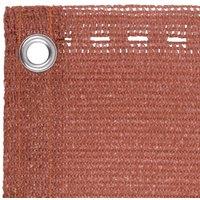 Berkfield Home Fabric Balcony Screen Terracotta 90x400 cm HDPE