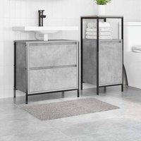 Berkfield Home Lush Bath Mat Rectangular Grey 50x80 cm Polypropylen Non-Slip | Size: Medium