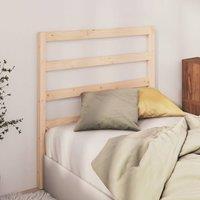 Berkfield Home Beautiful Bed Headboard 95x4x100 cm Solid Wood Pine in Light Tan | Size: 95 x 4 x 100 cm