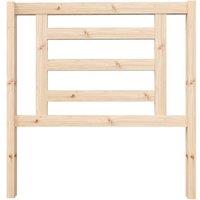 Berkfield Home Beautiful Bed Headboard 96x4x100 cm Solid Wood Pine in Light Tan | Size: 96 x 4 x 100 cm