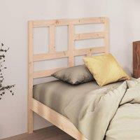Berkfield Home Beautiful Bed Headboard 96x4x104 cm Solid Wood Pine in Natural | Size: 96 x 4 x 104 cm