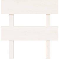 Berkfield Home Beautiful Bed Headboard White 93.5x3x81 cm Solid Wood Pine
