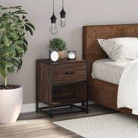 Berkfield Home Decorative Bedside Cabinet Brown Oak 40x31x50 cm Engineered Wood | Size: 40 x 31 x 50 cm