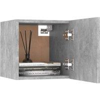 Berkfield Home Practical Bedside Cabinet Concrete Grey 30.5x30x30 cm Engineered Wood