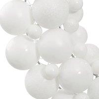 Berkfield Home Festive Christmas Wreath White 45 cm Polystyrene