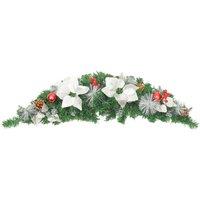 Berkfield Home Beautiful Christmas Arch with LED Lights Green 90 cm PVC