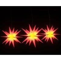 Berkfield Home Festive Christmas Lights with LEDs 3 pcs Foldable Red