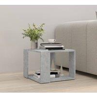 Berkfield Home Modern Coffee Table Concrete Grey 40x40x30 cm Engineered Wood | Size: 40 x 40 x 30 cm