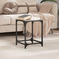 Berkfield Home Modern Coffee Table with Transparent Glass Top 30x30x40 cm Steel | Size: 30 x 30 x 40 cm