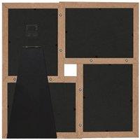 Berkfield Home Modern Collage Photo Frame for 4x(13x18 cm) Picture Light Brown MDF | Size: 13x18 cm