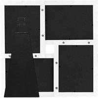Berkfield Home Modern Collage Photo Frame for 4x(10x15 cm) Picture White MDF | Size: 10x15 cm
