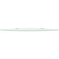Berkfield Home Durable Corner Shelf with Chrome Supports Glass White 25x25 cm