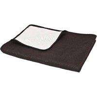 Berkfield Home Decorative Double-sided Quilted Bedspread 170x210 cm Cream & Brown