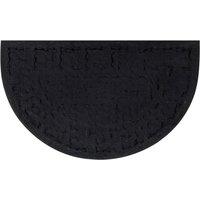 Berkfield Home Durable Door Mat Half Round 45x75 cm Rubber & Coir in Brown