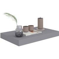 Berkfield Home Durable Floating Wall Shelf Grey 40x23x3.8 cm MDF
