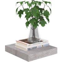 Berkfield Home Durable Floating Wall Shelves 2 pcs Concrete Grey 23x23.5x3.8 cm MDF