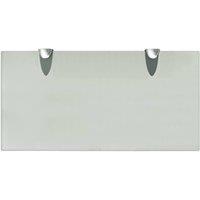 Berkfield Home Modern Floating Shelf Glass 40x20 cm 8 mm in Clear